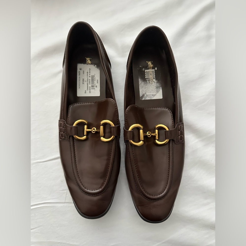 Jeffrey Campbell Loafer with Gold "Bit" Buckle - NWOT